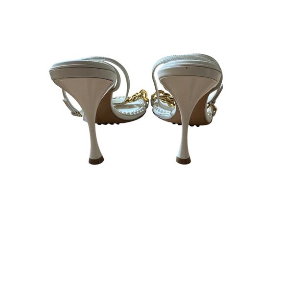 Bottega Veneta NIB Dot Leather Sandals in String (White) Size 39 - Picture 6 of 10